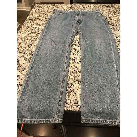 Vintage Levi's Jeans - 505 Regular Straight Light Wash Size:‎ 38x34 - Picture 10 of 10